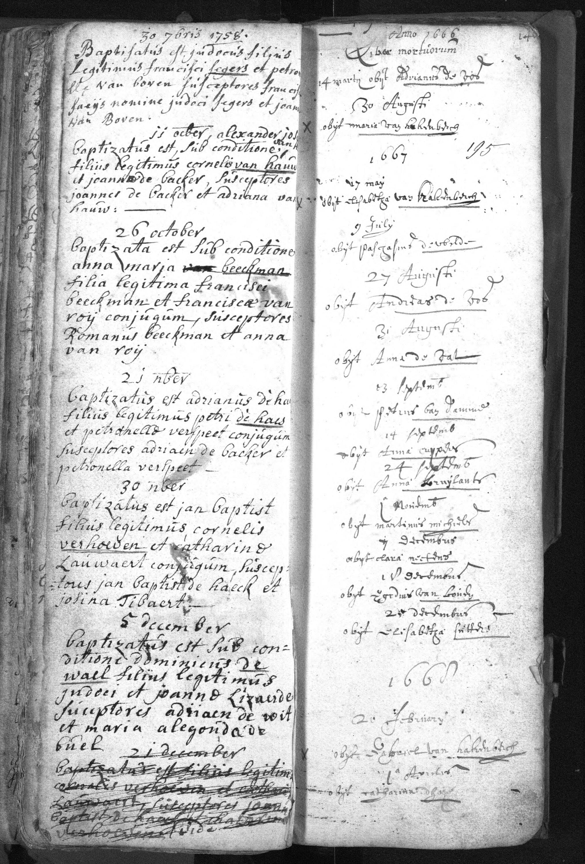 Overl. Elizabeth Van Cakenbergh (1667)